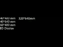 Vier verschiedene Größen von Aluminiumgehäusen für LED-Bildschirmmodule