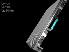 500mm*1000mm*67mm Aluminium-Schrank-Anzüge für 250*250mm LED-Bildschirm moduliert