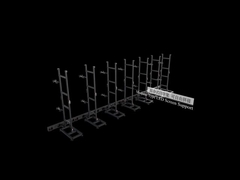 Vermietung von LED-Displays Installation der Basis und der Halterung 3 27s