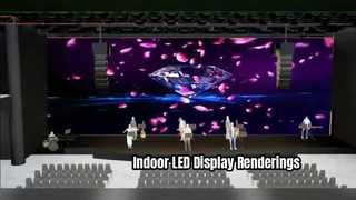 Renderings von LED-Anzeigen für den Innenbereich