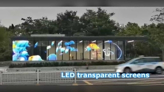 Transparente LED-Schirme