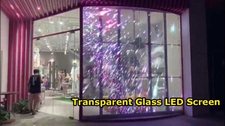 Transparenter Glas-LED-Schirm
