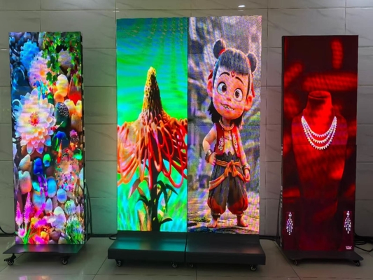 HD Indoor P2.5 faltbarer Halterung Poster LED-Bildschirm für Einkaufszentrum Video-Wand