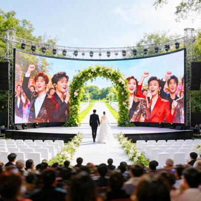 Hochzeitsbildschirm Bühne Hintergrund P5 Led Wand Miete Konzert Bühne Hintergrund