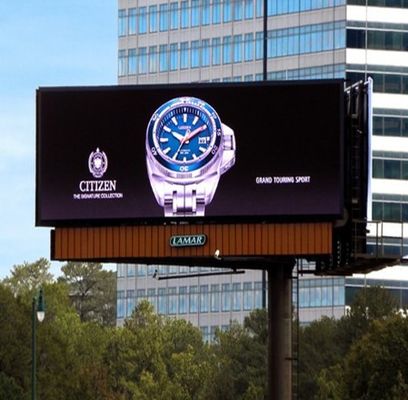 Energieeinsparende, hohe Auffrischungsrate Außen LED-Videowände Helligkeit 3000-12000nits IP65 LED-Display