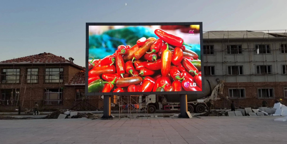 LED Video 300W P8 P10 im Freien ummauert farbenreiches Anzeigen-Eisen imprägniern 7000cd/M ²