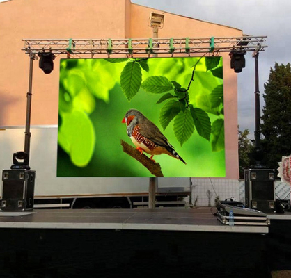 LED Video P4.81mm im Freien ummauert dünnen Bleischirm der Pixel-Miethelligkeits-4.81mm