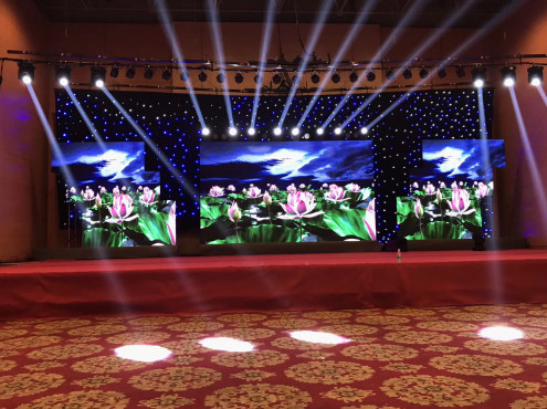 3.91mm LED Mietanzeigen-Videowand für Innenereignisse im Freien
