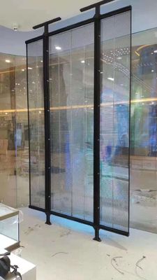 Hochtransparenter transparenter Glas-LED-Bildschirm mit weitem Betrachtungswinkel und geringem Stromverbrauch für den Innen- und Außenbereich