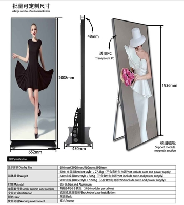 HD Indoor P2.5 faltbarer Halterung Poster LED-Bildschirm für Einkaufszentrum Video-Wand