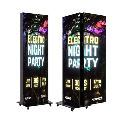 Energieeinsparende, hohe Helligkeit doppelseitige LED-Plakatanzeige Farbenreiche Multifunktionswerbung Videowand