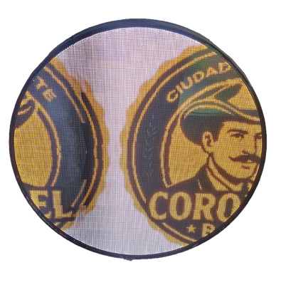 LED round cake screen,LED round display with stand