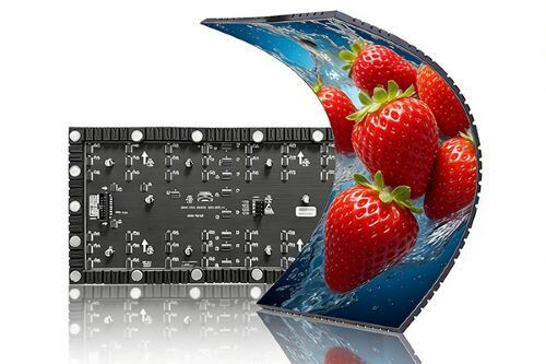 LED Flexible Modul Matrix Display Panel 3840Hz ISO14001 Magnetische Saugmontage