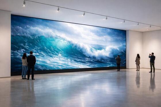 LONGDA Small Pixel Led Display P1.56 Innenraum Vollfarbe Konferenz Videowand ISO9001