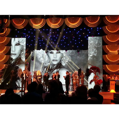 Hochhelligkeit Konzert Innenraum Vollfarb-LED-Display P3.91 1/16 Scan