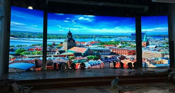 Anzeigen-Stadiums-Hintergrund-Mietschirm Miet-IC 2038s 1200Hz P3.91 Innengeführter
