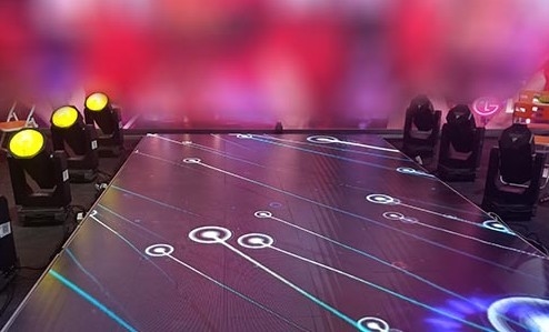 SMD2121 stellen Disco-Lichter an geführte, die 0.5*1m herauf Dance Floor Miet-P3.91mm beleuchten