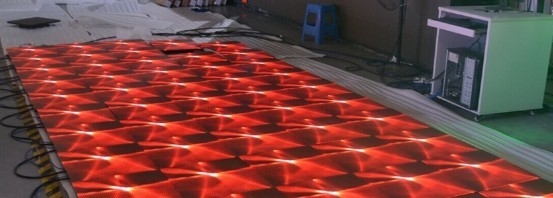 Disco beleuchtete Pixel Dance Floors Miet-43222 Betrachten-Abstand M2-250*250mm 40m