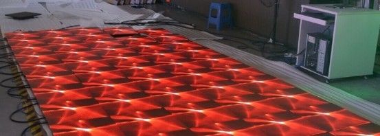 Disco beleuchtete Pixel Dance Floors Miet-43222 Betrachten-Abstand M2-250*250mm 40m