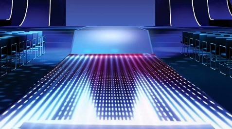 Farbenreicher 1/10 Scan LED Dance Floor zeigen Punkte M2 W40*H40dots 25600 an