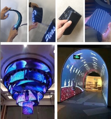 WAND-Modul Longda dünnes flexibles geführtes Videobildschirm-PH2.5mm Meanwell