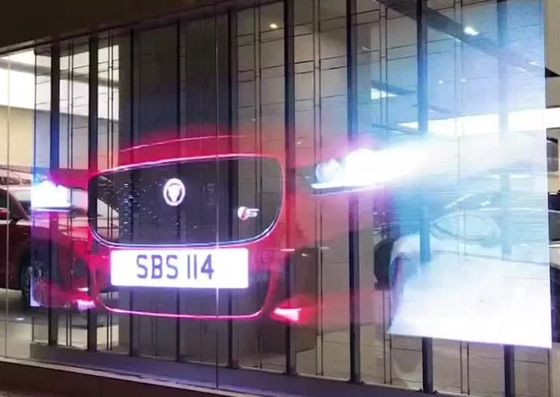 1000 X 500 mm Transparentes Glas LED-Bildschirm Werbeanzeige 32873 Pixel ODM FCC