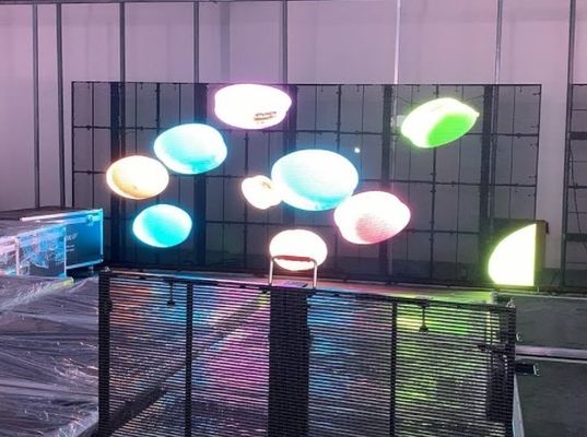 1000 X 500 mm Transparentes Glas LED-Bildschirm Werbeanzeige 32873 Pixel ODM FCC