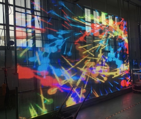 Scan ODM der Wirtschaftswerbungs-SMD1921 1/2 transparenten Glas-LED des Schirm-im Freien