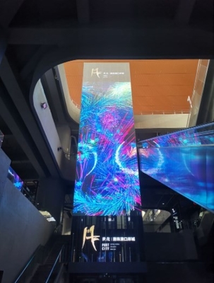 Longda-Signage-transparente Glasbleischirm-Wand 281 Trillion 1R1G1B