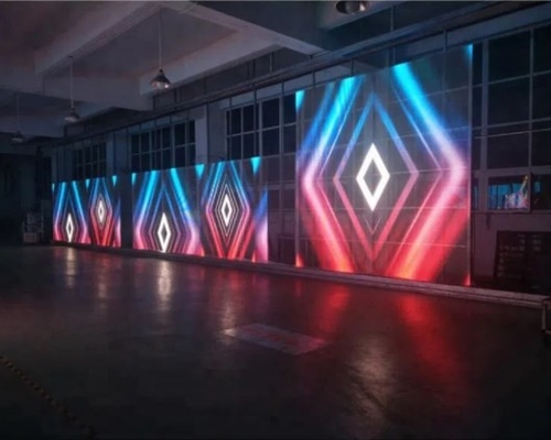 Longda-Signage-transparente Glasbleischirm-Wand 281 Trillion 1R1G1B