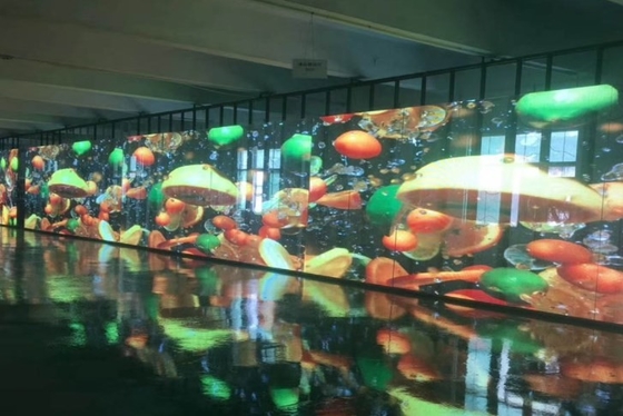 ² 3500cd/M zeigen transparente Schirme Glas-LED FCC IP43 12m für Juweliergeschäft an