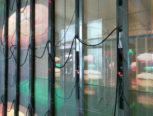 ² 3500cd/M zeigen transparente Schirme Glas-LED FCC IP43 12m für Juweliergeschäft an
