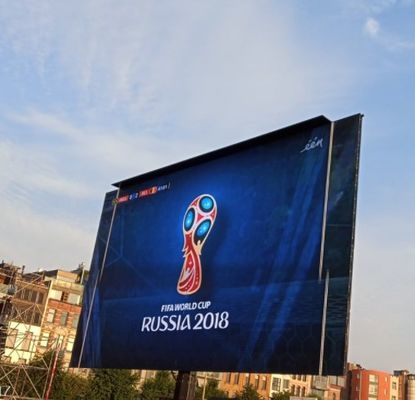 ODM P3.076 Outdoor LED Videowände Led-Plakate Festwerbung nach ISO14001 1R1G1B