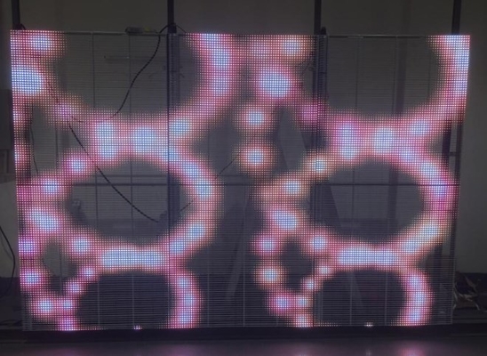 Führte transparenter LED Videowand-Schirm RGB AC85V Fenster-Bildschirm