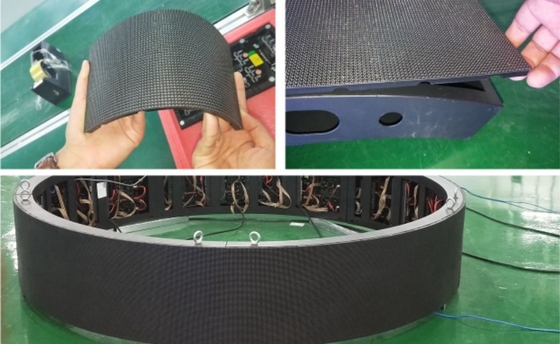 Soem-ODM-Flexibilität Platten-Pixel-Neigung P2.5 des weichen LED-Anzeigen-Modul-weiche SMD
