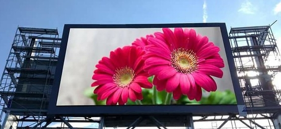 Farbenreicher LED Schirm IP65 P4 1R1G1B elektronische LED imprägniern Videowände des Eisen-im Freien