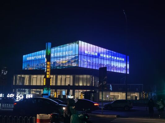 Hohe Helligkeit Vollfarb-LED-Transparenten Bildschirm mit individueller Größe für den Innen- und Außenbereich